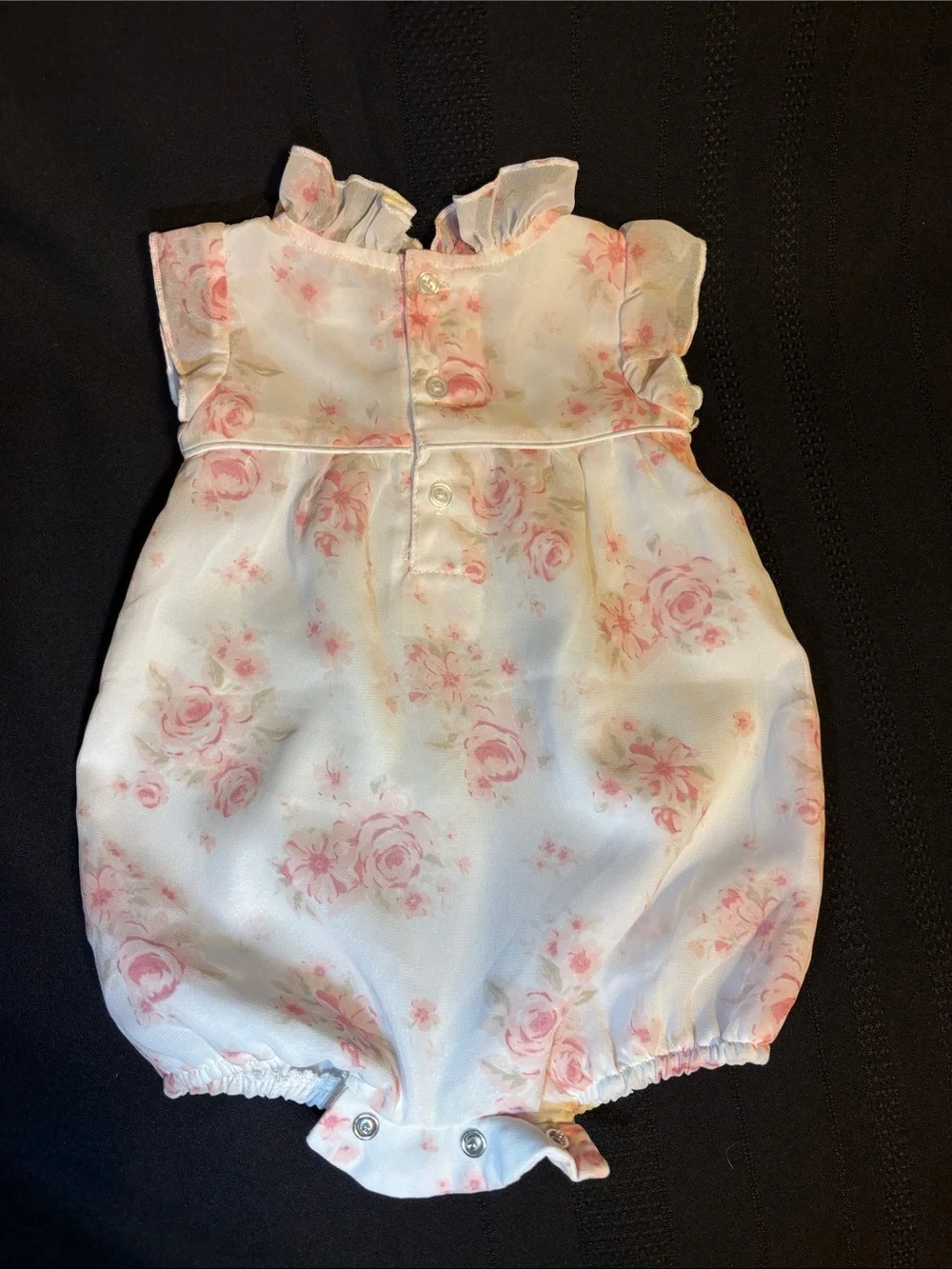 Baby girl dress and romper 6-9 months